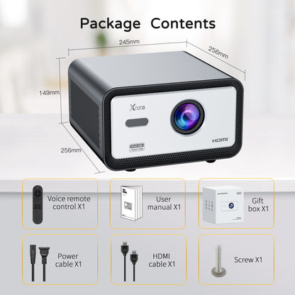 XNANO Performance HA110 1080P Projector with WiFi 6  Full HD 1000ANSI