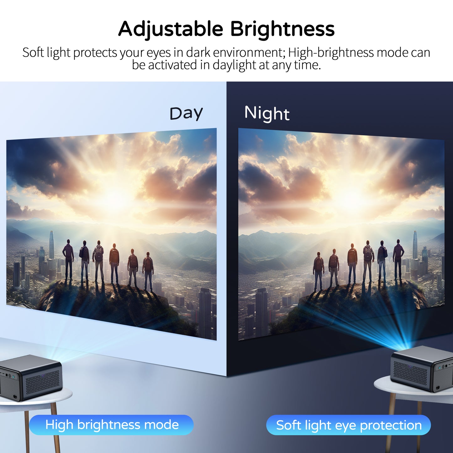 XNANO Performance HA110 1080P Projector with WiFi 6  Full HD 1000ANSI