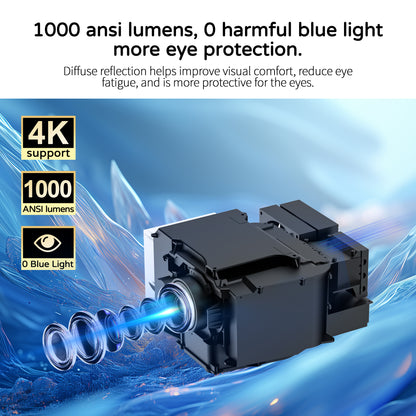 XNANO Performance HA110 1080P Projector with WiFi 6  Full HD 1000ANSI